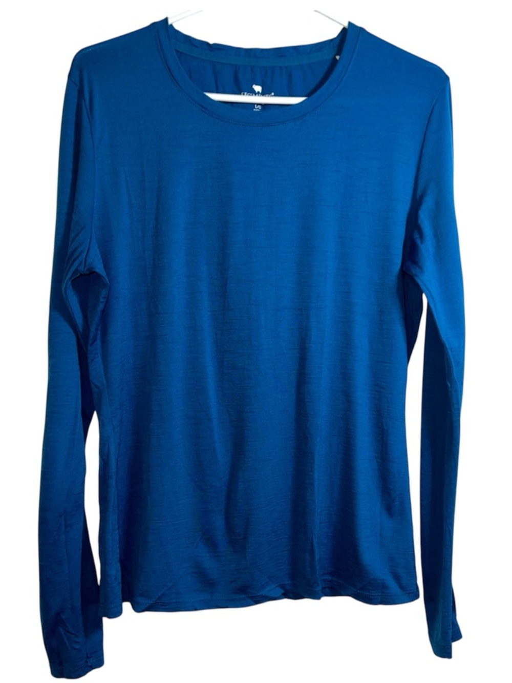 Segments 100% Merino Wool Women’s Large base layer Long Sleeve Blue Gorp Thermal